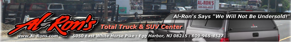 AL-RONS : Al-Ron's, your South Jersey source for LEER and A.R.E. truck caps and tonneaus, trailers and truck accessories.