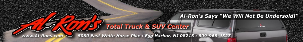 AL-RONS : Al-Ron's, your South Jersey source for LEER and A.R.E. truck caps and tonneaus, trailers and truck accessories.