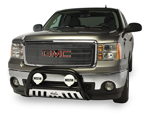 Westin GMC Sierra Chrome Ultimate Bull Bar With Skid Plate - ID: 206